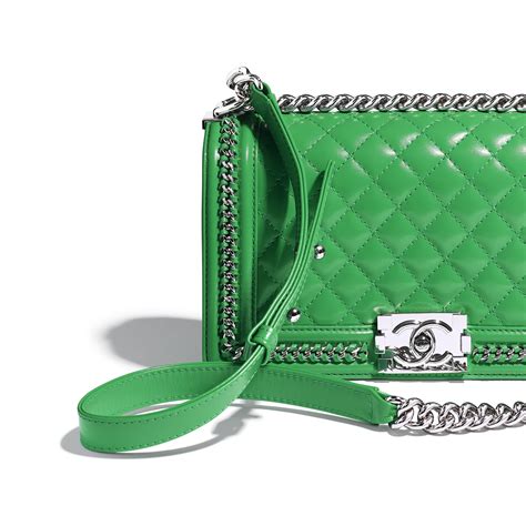 boy chanel handbag green